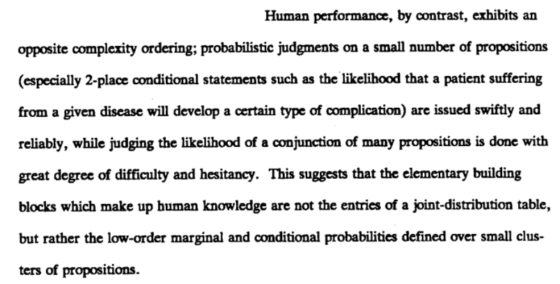 \ Conditional independence in Judea Pearls paper.